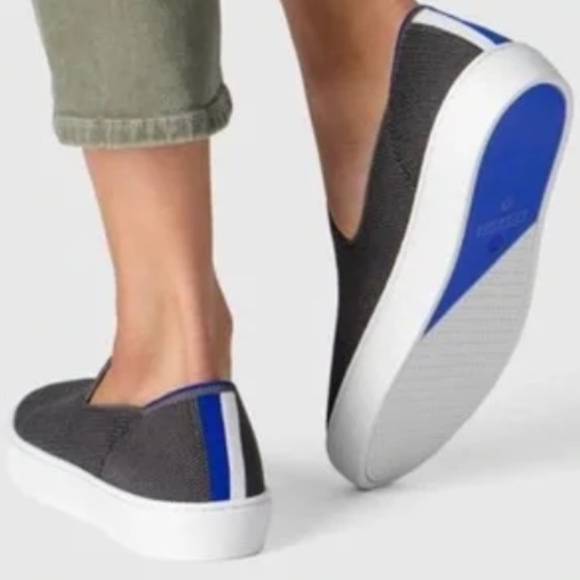 RETIRED Gray Rothy’s The Original Casual Slip On Knit Washable Sneakers Size 9 - Picture 16 of 16